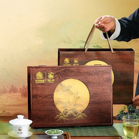 狮峰牌明前龙井 高山绿茶 特级礼盒长辈礼物