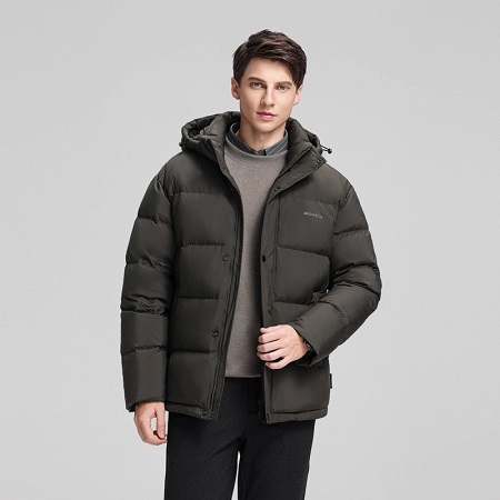 雪中飞男士商务短羽绒服 90绒子鸭绒